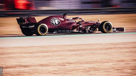 Kimi Raikkonen Puts First Miles On New Alfa Romeo Formula 1 Car Bbc Sport