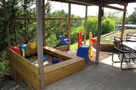 The Under Deck Sandbox And Playground Between3sisters
