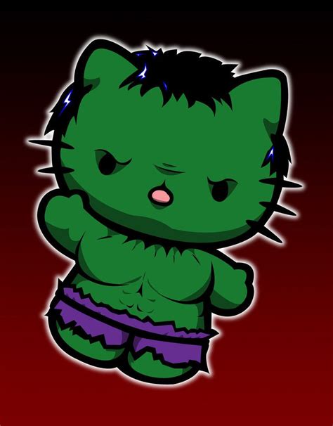 Hulk Kitty Hello Kitty Dravens Tales From The Crypt