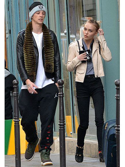 Lily Rose Depp And Ash Stymest Hang Out Together In Paris