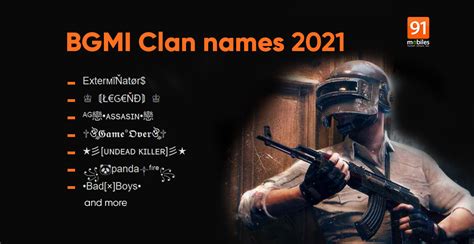 Bgmi Clan Names June 2022 100 Stylish Battlegrounds Mobile India
