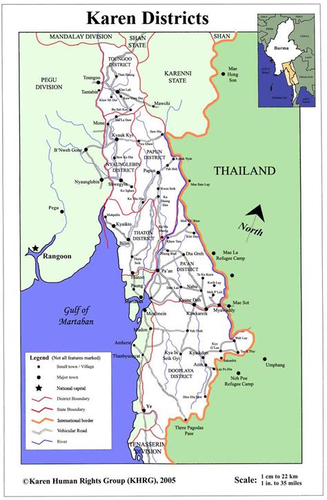 Burma Map Karen State