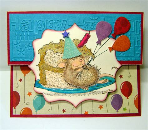 happy birthday house mouse stamps house mouse christmas cards handmade