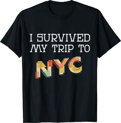 Amazon Com Vintage I Survived My Trip To Nyc T Shirt Clothing