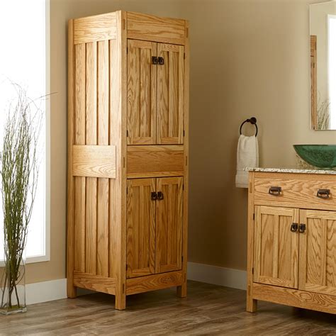 36 Mission Hardwood Vessel Sink Vanity Bathroom Tall Cabinet