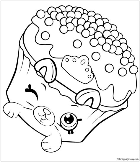 Maybe you would like to learn more about one of these? Petkins Royal Cupcake Shopkins Coloring Page - Free ...