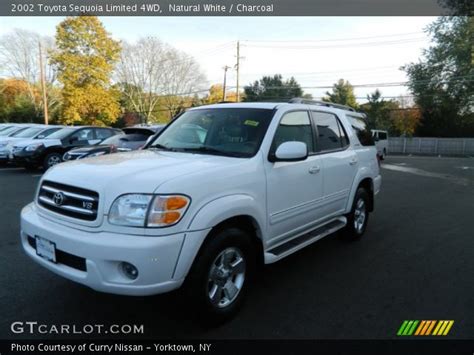 Natural White 2002 Toyota Sequoia Limited 4wd Charcoal Interior
