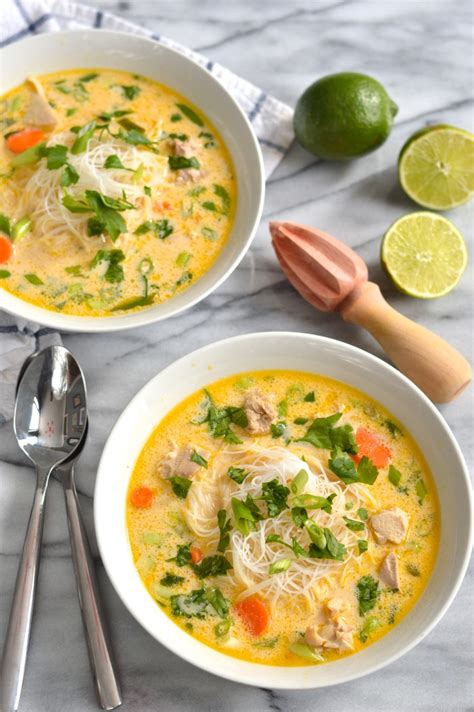 Reviews for photos of creamy chicken noodle soup. thai style chicken noodle soup | Soup recipes slow cooker ...