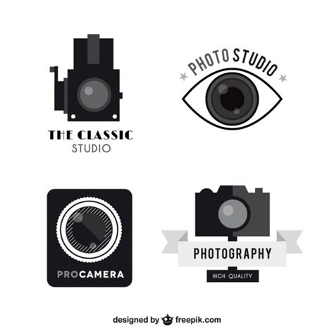 Vintage Camera Logos Pack Vector Premium Download