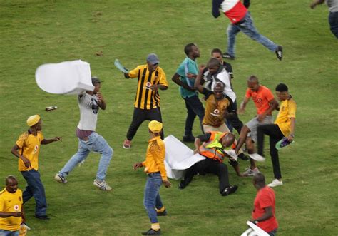 Watch Disturbing Footage Of Kaizer Chiefs Fans Beating A Security Guard At Moses Mabida Stadium