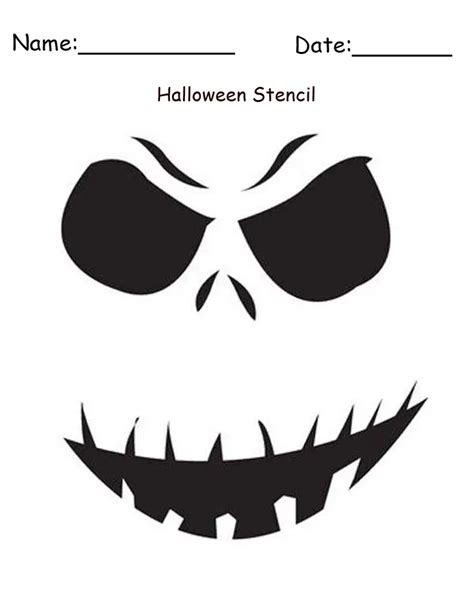 Ghost Stencil Printable Halloween Craft