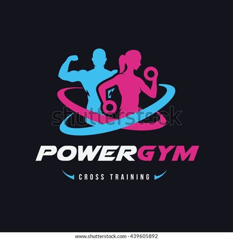 Power Gym Fitness Logo Template Stock Vector Royalty Free 439605892