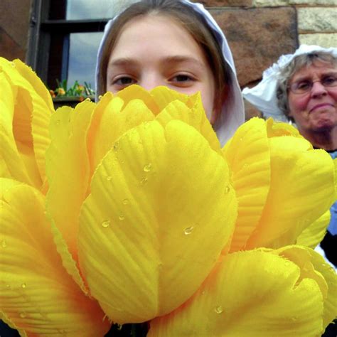 Photos Scrubbing The Street For Tulip Fest