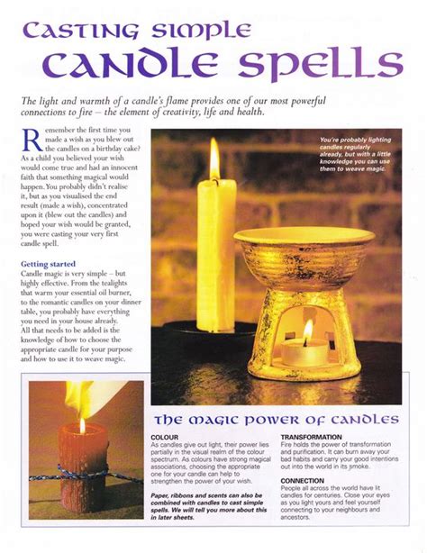 Casting Simple Candle Spells Witches Of The Craft