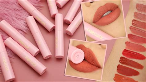 PINKFLASH OhMyKiss Airy Matte Tint Lip Swatches YouTube