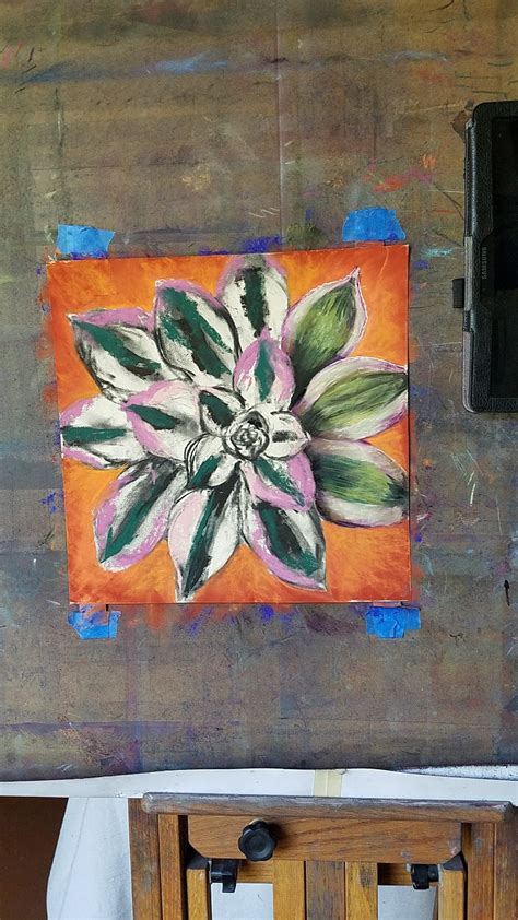 Anna Lisa Leal Art In Progress Succulent Mandala 2