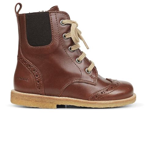 Angulus Lace Up Boot In Brown And Dark Brown Fruugo Us