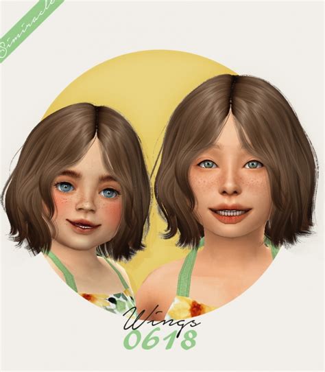 Wings 0618 Hair For Kids And Toddlers At Simiracle Sims 4 Updates