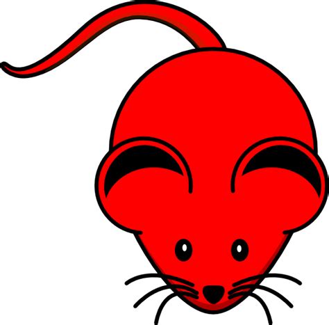 Red Mouse Clip Art At Vector Clip Art Online Royalty Free