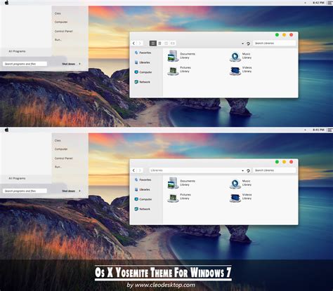 Os X Yosemite Theme For Windows 7 By Cleodesktop On Deviantart