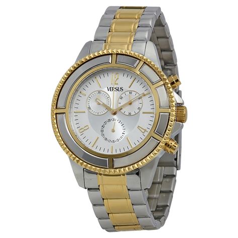 Versus By Versace Tokyo Silver Dial Two-tone Men's Watch SGN060013 ...