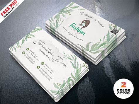 Fashion Designer Business Card PSD – PSDFreebies.com