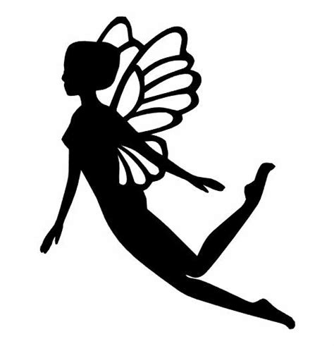 8 10 12 Fluttering Fairy Silhouette Die Cut Embellishment