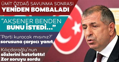 Kongreden sonra meral akşener'in murat karan ile partiden ayrılması için haber yolladığını. Son dakika: Ümit Özdağ yeniden bombaladı: Meral Akşener ...