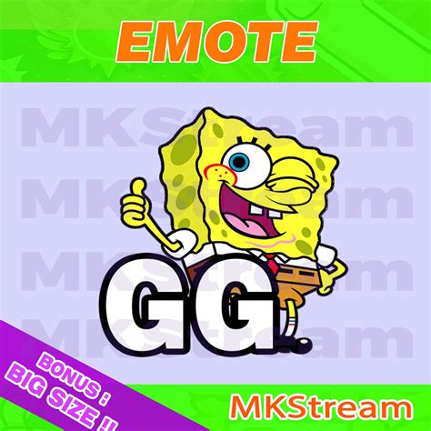 Twitch Emotes Spongebob Gg Etsy