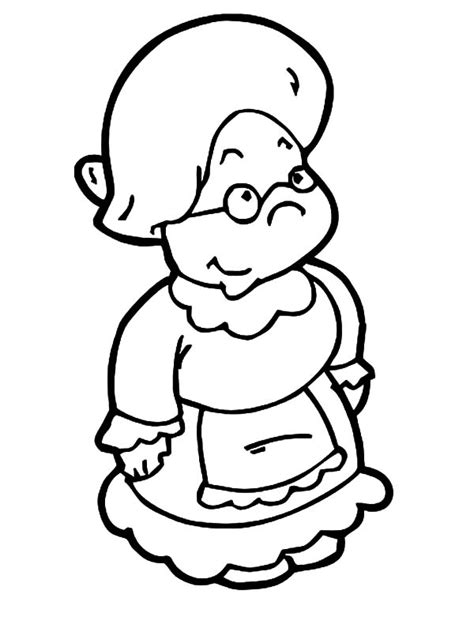 Grandmother Coloring Pages | Color Luna