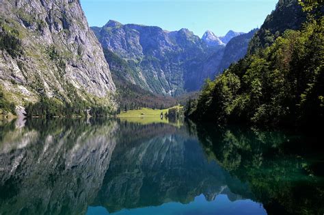 Lake Berchtesgadener Land Waters Nature Mountain Landscape