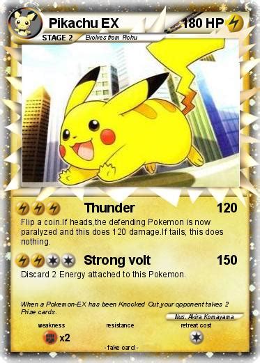 Pokémon Pikachu Ex 163 163 Thunder My Pokemon Card
