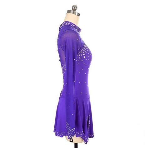 Competition Figure Skating Dress Mesh Long Sleeves Avaiable In 10 Colo