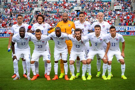 The Us Mens National Soccer Team Poses For A Group Photograph Before
