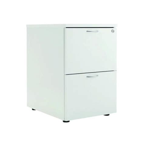 Two (2) drawer filing cabinets in white by bisley. First White 2 Drawer Filing Cabinet | TES2FCWH