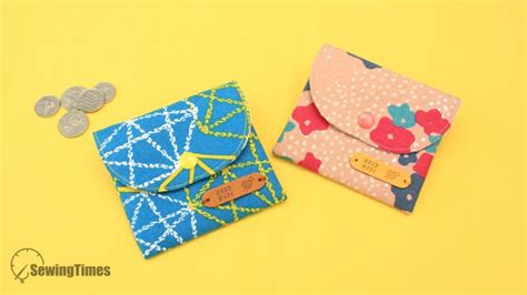 How To Sew A Easy Mini Wallet Diy Pouch And Bag With Sewingtimes