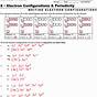 Electron Configuration Worksheet Answers