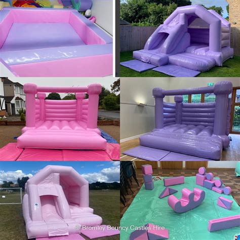 New Pastel Pink And Lilac Soft Play Package 11 Inside Only Bouncy Castles Soft Play