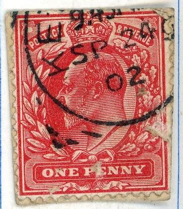 How much weight does one stamp cover? How much are my stamps worth ?: King Edward VII Red One ...