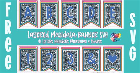Download Free Layered Mandala Banner SVG Cut File - SPECIAL HEART ...