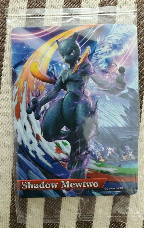 Shadow Mewtwo Amiibo Card Pokken Tournament Wii U Pokemon New Sealed Values Mavin