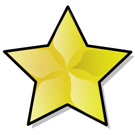 Gold Star Clip Art Gold Stars Png Download 958958 Free