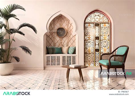 Living Room With Modern Modern Designs Arab Islamic Motifs Interior