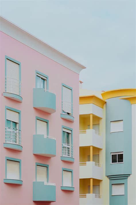 Online Crop Hd Wallpaper Pastel Pink And Light Blue Building Lagos