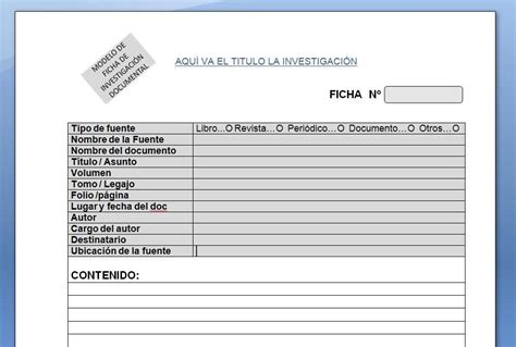 Ficha Documental Ejemplo