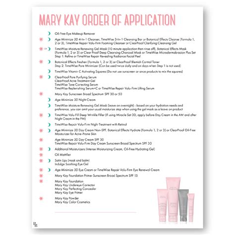 Discover the very best in premium skin care at skincarerx. Order of Application I | Mary kay, Mary kay party, Mary ...