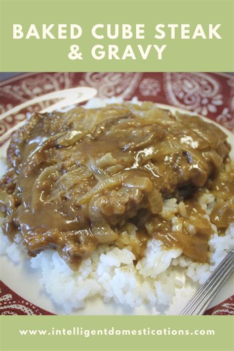 1 small white onion, diced. Oven Baked Smothered Cube Steak | Recipe in 2020 | Tasty ...