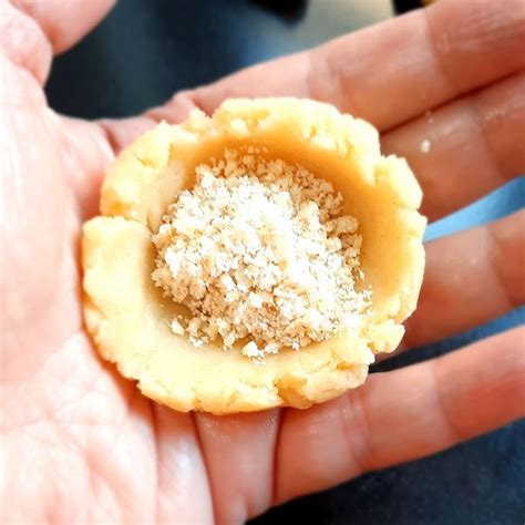 Traditional Kuih Makmur Malay Peanut Filled Eid Cookies