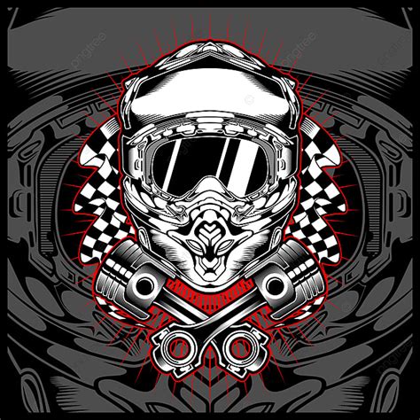 Download the free graphic resources in the form of png, eps, ai or psd. Skull Helmet Motor Cross Vector Hand Drawing Vector ...