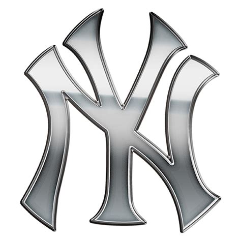 New York Yankees Silver Logo Iron On Transfermlb Sliver 019mlb Design